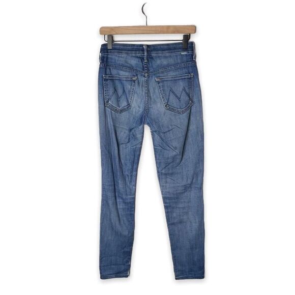 Mother High Waisted Looker Devil in a Blue Suit Straight Leg Jeans Size 25 - Picture 3 of 8